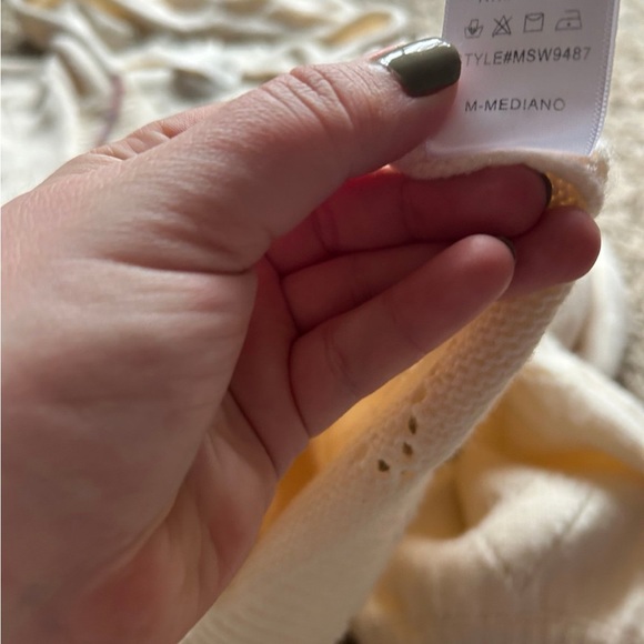 Luminary Lifestyle | Hooded Knit Rainbow Meara Heart Sweater - Picture 7 of 8